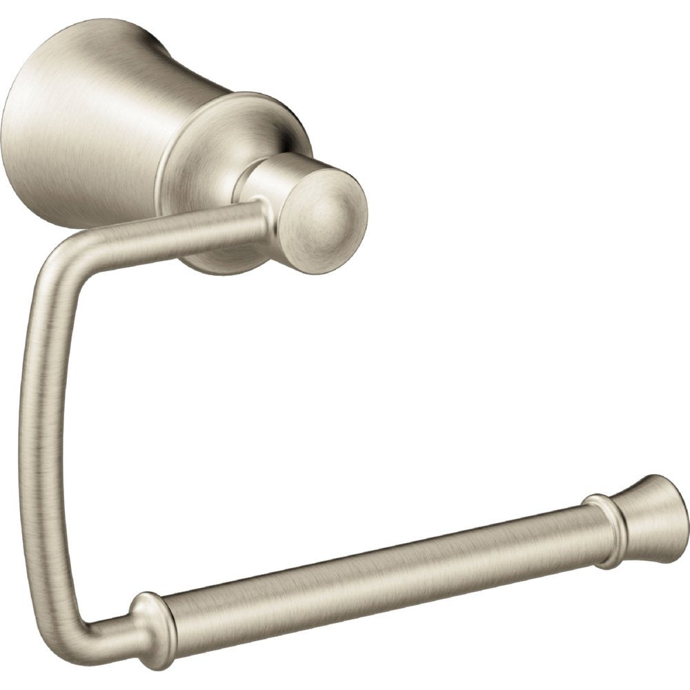 Moen Yb2108Bn Dartmoor Single Post Toilet Paper Holder, Brushed Nickel
