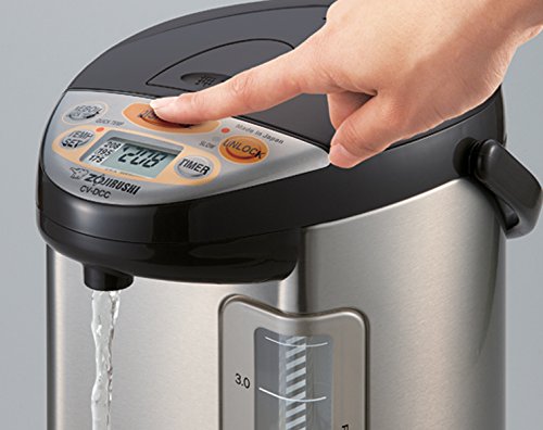 Zojirushi America Cv-Dcc50Xt Ve Hybrid Water Boiler And Warmer, 5-Liter, Stainless Dark Brown