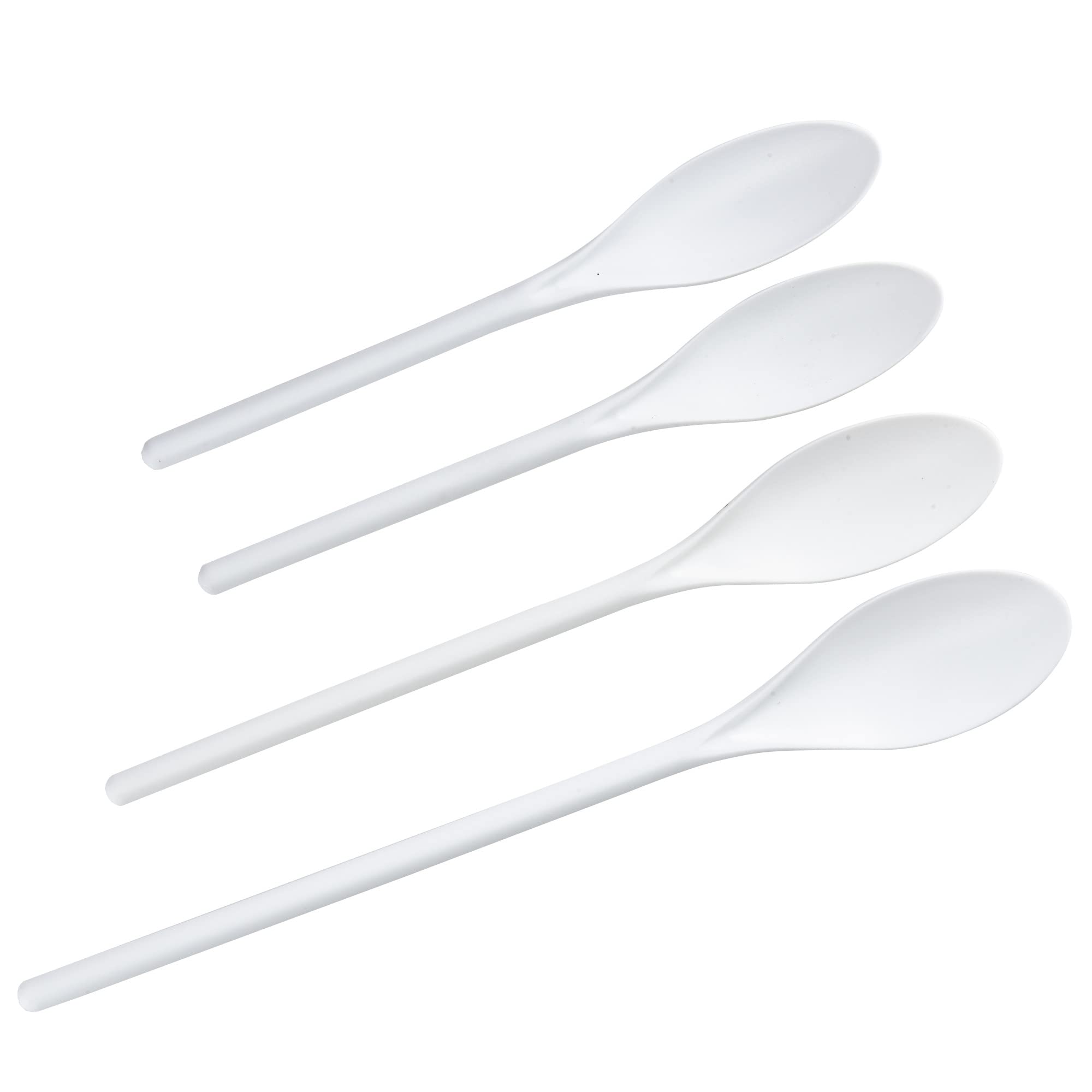 Chef Craft Select Plastic Spoon Set, 10-14.5 Inch 4 Piece, White