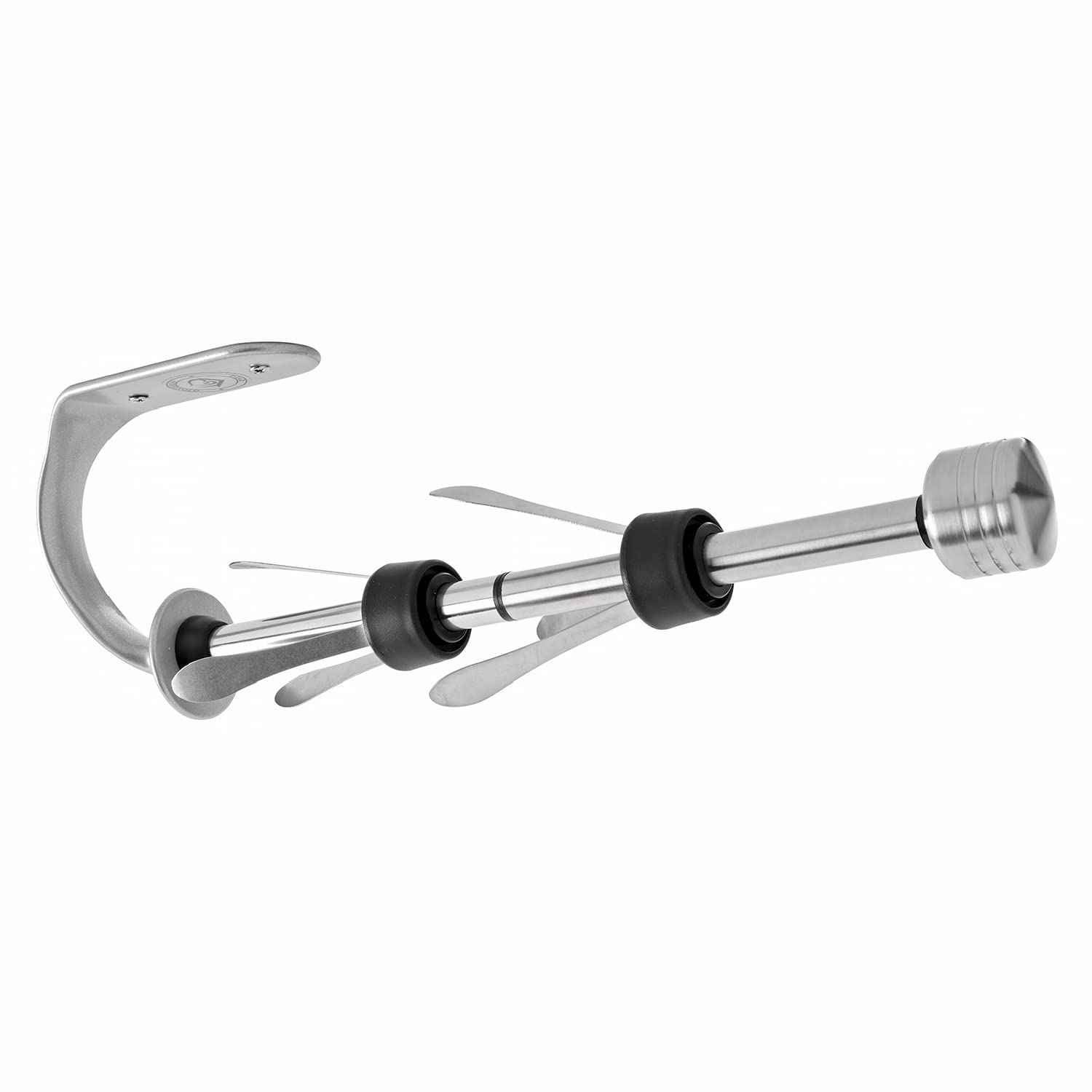 One Handed Tear Wall Mounted & Under Counter Paper Towel Holder Dispenser - Stainless Steel Wall Mount Paper Towel Holder - Easy