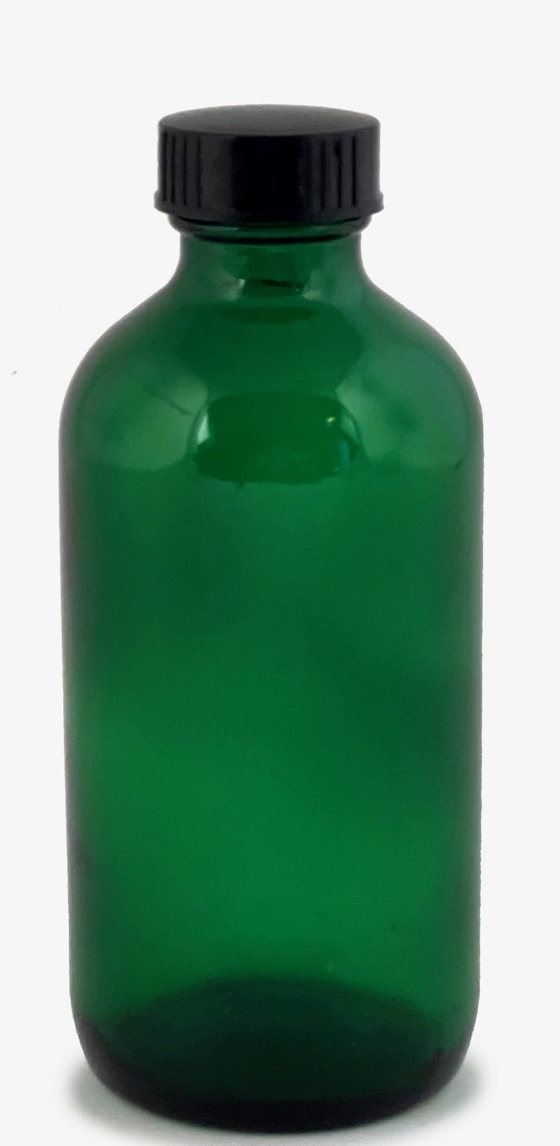 Vivaplex, 12, Green, 8 Oz Glass Bottles, With Lids