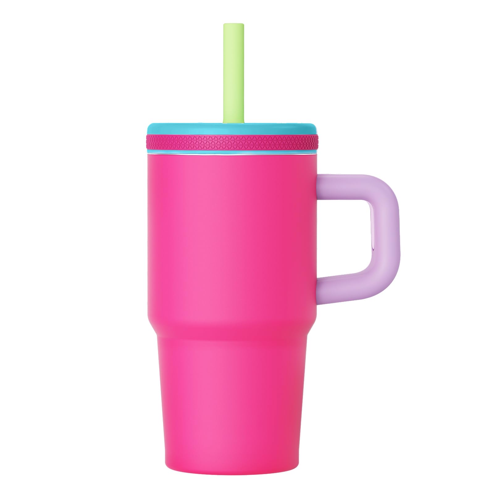 Luxgola 20 Oz Kids Tumbler with Handle, Stainless Steel Cute Water Bottle