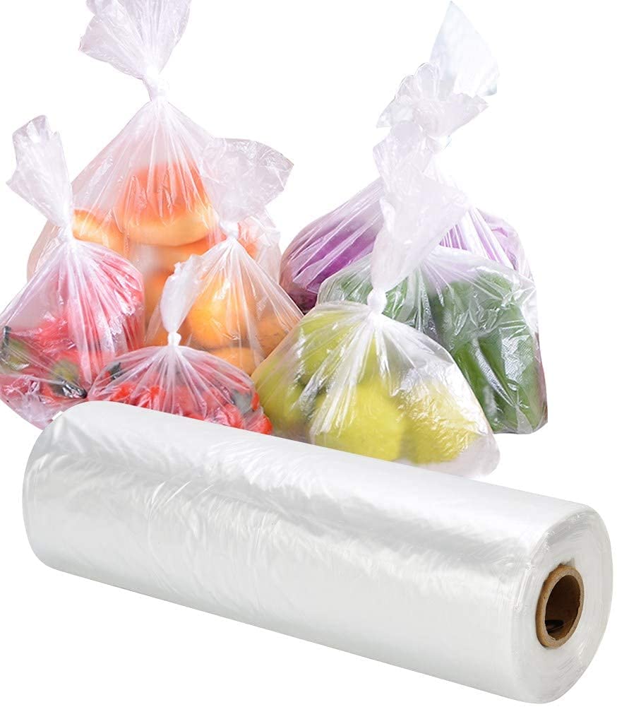 Ryhampaper Food Storage Bags, 20 Roll 12 X 16 Plastic Produce Bag On Roll Fruits, Vegetable, Bread, Food Storage Clear Bags, 350