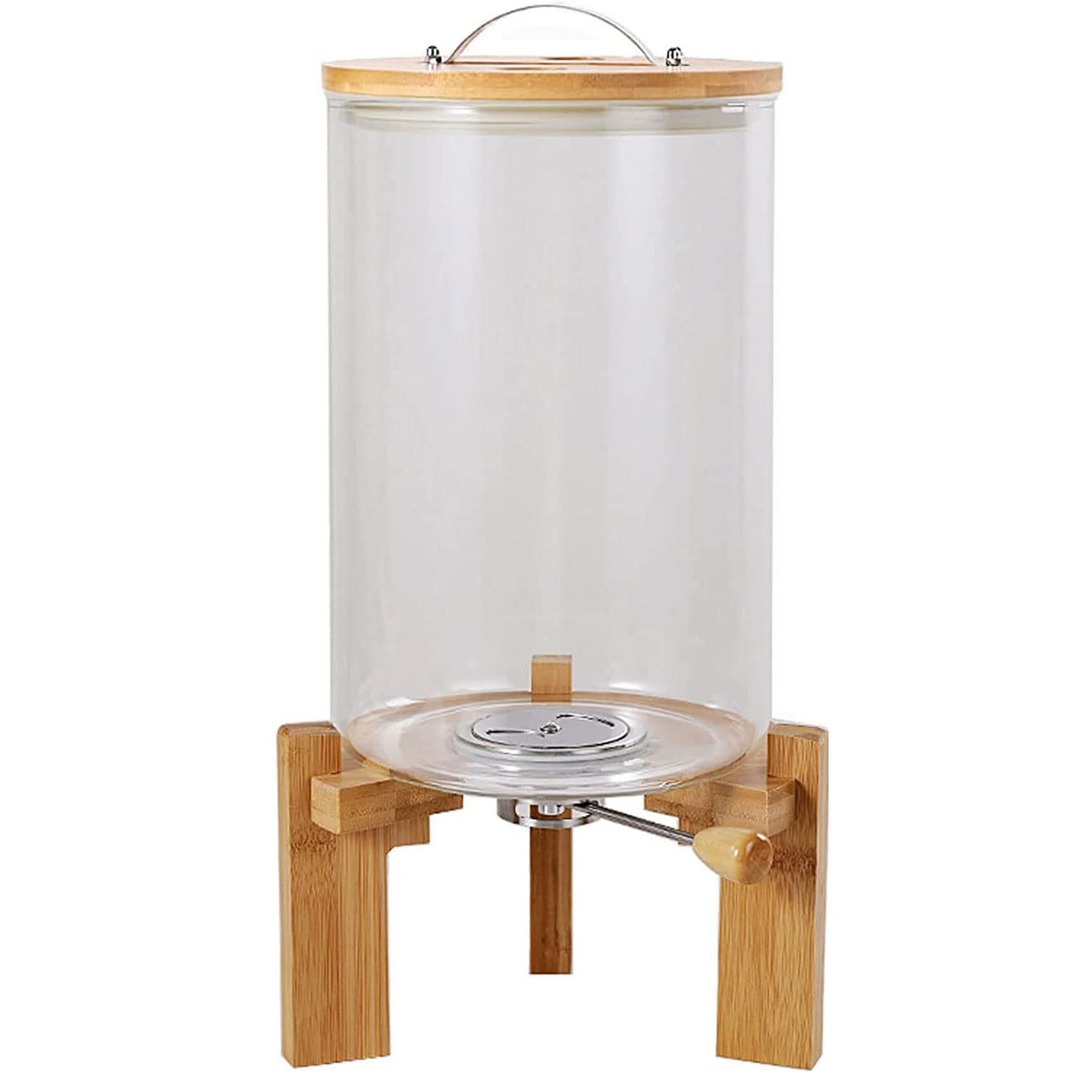 Flour And Cereal Container, 5L/8L, Rice Dispenser, Creative Glass Food Storge Container For Kitchen Organization And Pantry Stor