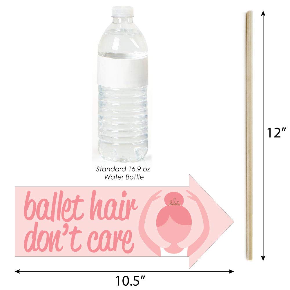 Big Dot Of Happiness Funny Tutu Cute Ballerina - Ballet Birthday Party Or Baby Shower Photo Booth Props Kit - 10 Piece