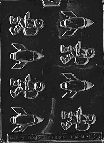 Grandmama'S Goodies K023 Spaceman & Rocket Chocolate Candy Soap Mold With Exclusive Molding Instructions