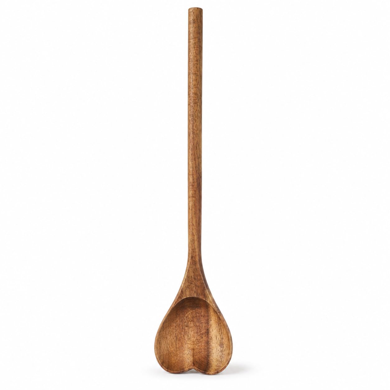 DECHOUS Heart Shaped Wooden Spoon 11 Inch Reusable Kitchen Cooking Mixing Spoon for Supply Tea Honey, Cooking Mixing Stirring