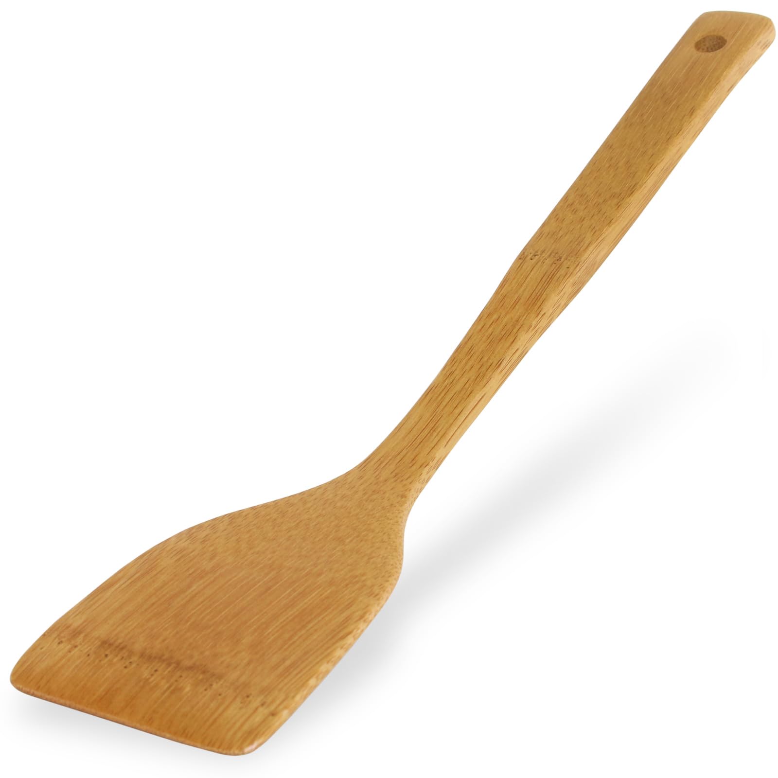 Morikuru Bamboo Spatula, 11.6Inch (295mm), Frying Turner & Wooden Flipper for NonScratch Cooking, Kitchen Utensils, Made in Ja