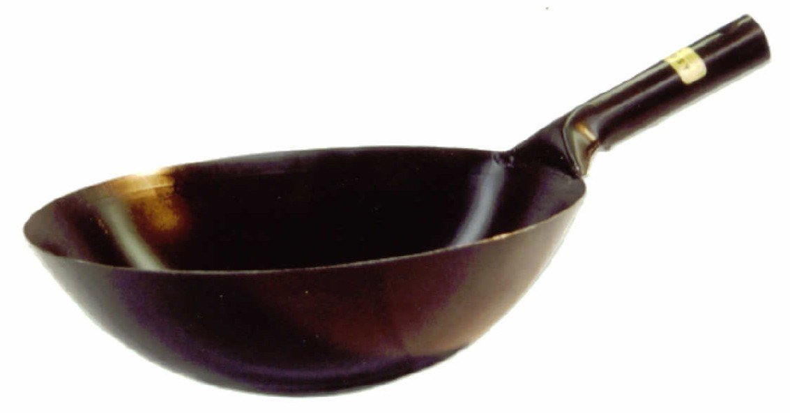 Sunrise Kitchen Supply 14'' Japanese Style Steel Wok