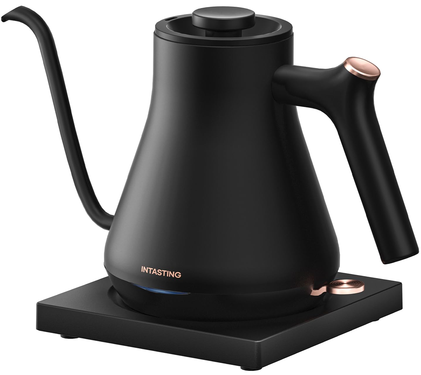 Electric Kettle, Intasting Professional Gooseneck Kettles, 0.9L/30Oz, 0.65Mm Ultra-Fine Spout, Precise Water Flow Control, 304 S