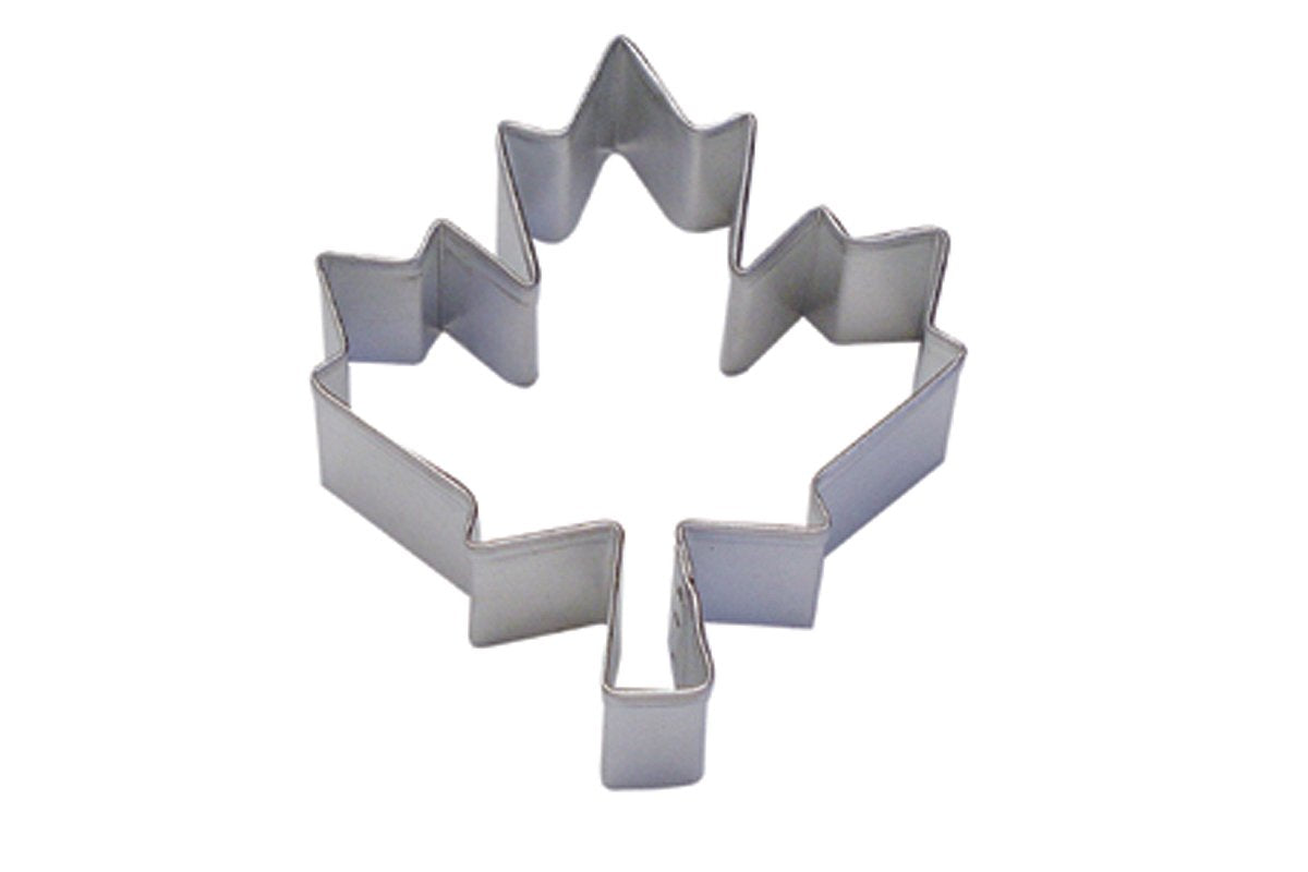 Cybrtrayd R&M Maple Leaf, Canadian National Symbol 3'' Cookie Cutter, Metallic