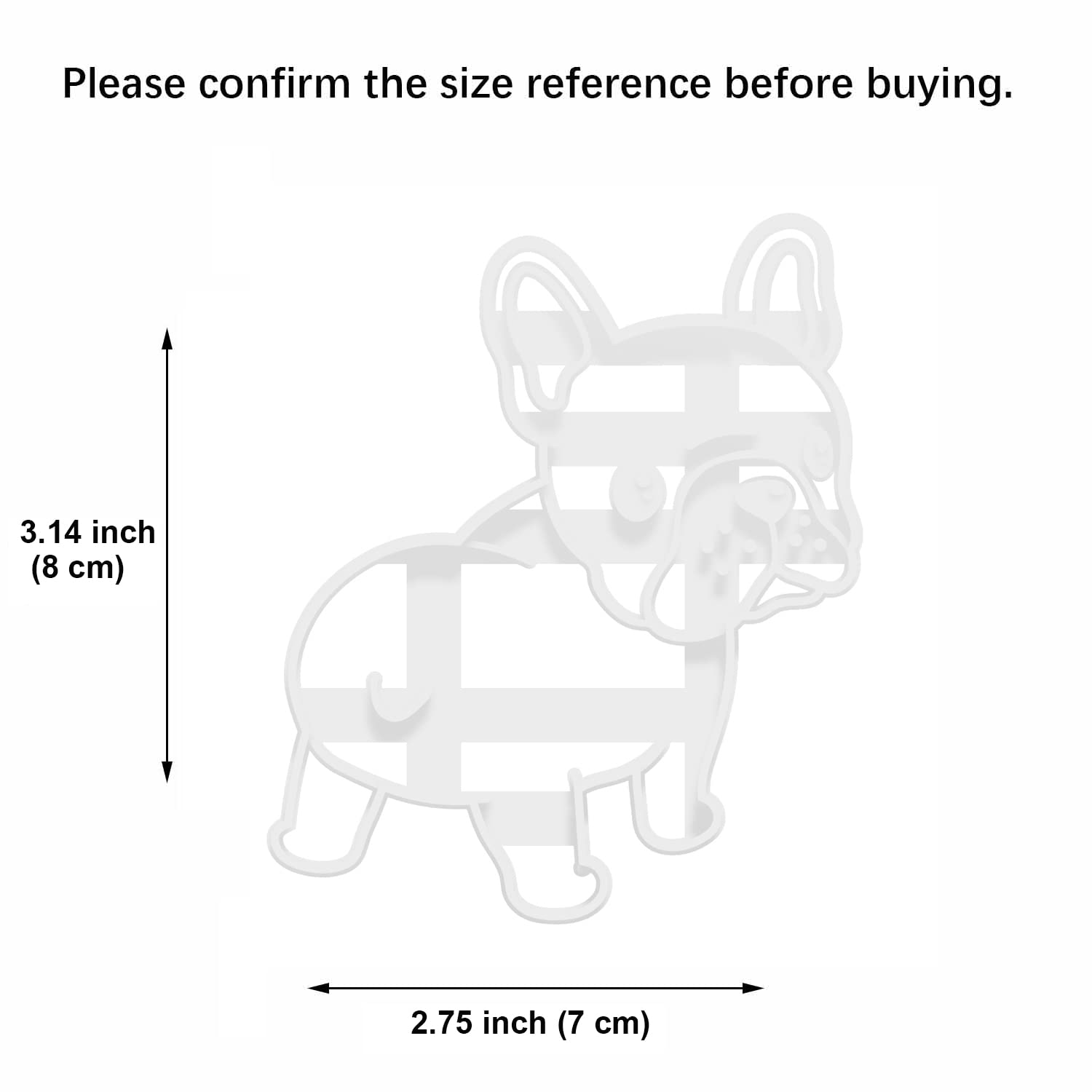 French Bulldog Butt Cookie Cutter, Cute Dog Shaped Mold
