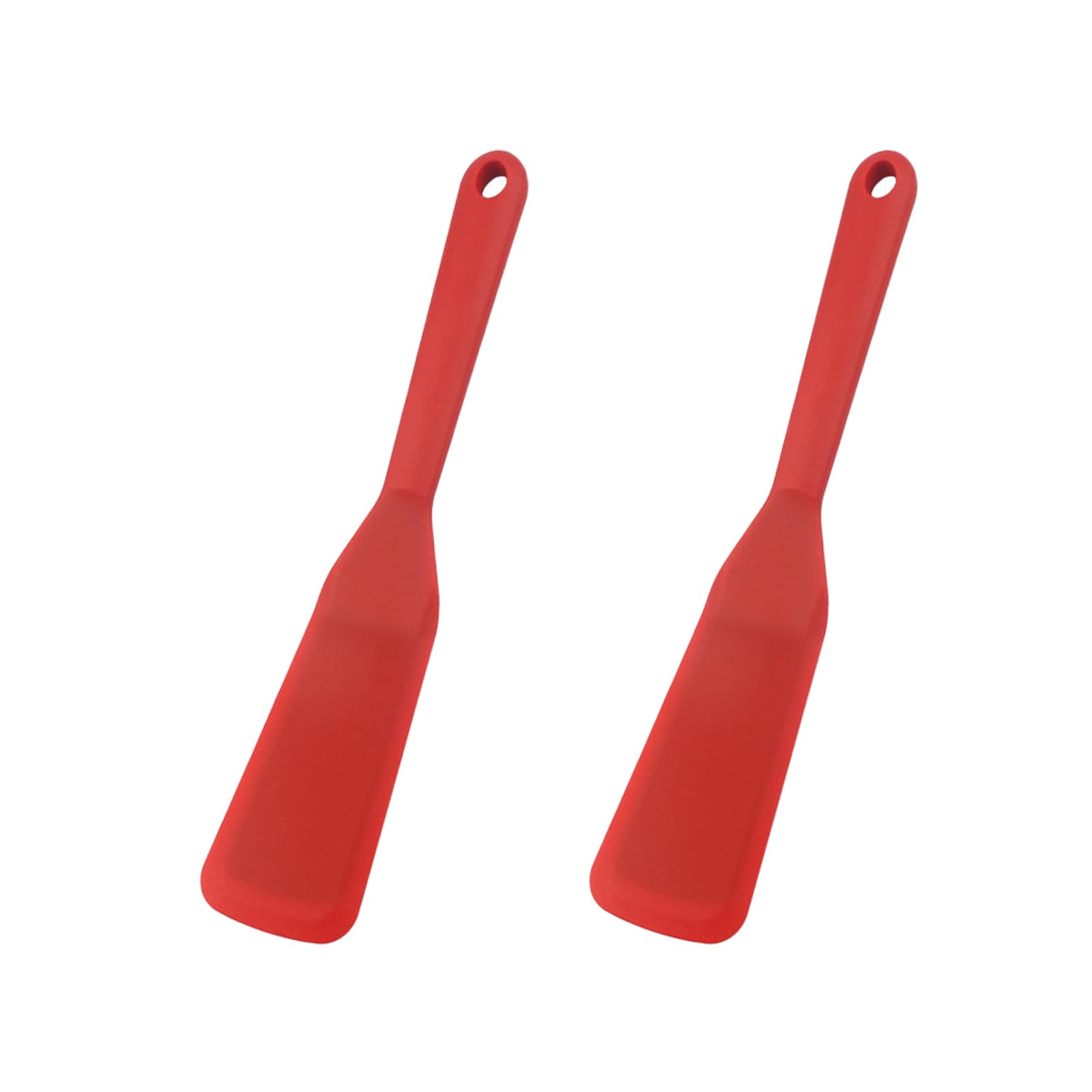 Crepe Omelette Long Thin Spatula Set, 2 Pcs Silicone Thin Omelet Spatula Turner - Omelet Maker, Crepe Tools - Spatula Set For No