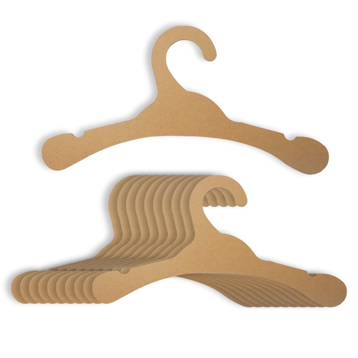 Cardboard Hangers, Environmentally Friendly Cardboard Hangers Baby, 32 Pieces Of Baby Hangers, Durable, Wooden Baby Hangers Suit