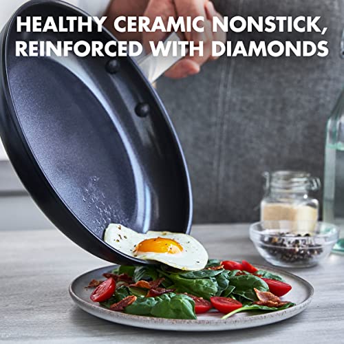 Greenpan Chatham Black Prime Midnight Hard Anodized Healthy Ceramic Nonstick 11 Piece Cookware Pots And Pans Set, Pfas-Free, Dis