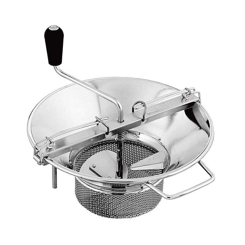 Louis Tellier X5 (8 qt) Food Mill - 14 3/4 Deep, Stainless Steel, with 2mm Grid