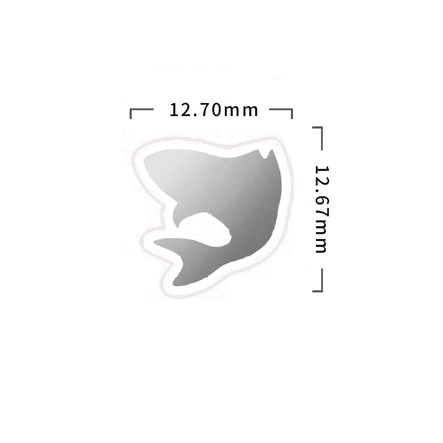 50 Wedding Meal Stickers - Food Identifier & Menu Choice Place Cards For Party Seating - Meal Option Indicator (Silver, Fish)