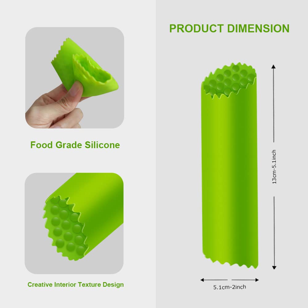 Garlic Peeler Silicone Garlic Skin Remover Roller Garlic Tube Rollers Skin Remover, Garlic Roller Peeling Tube Tool For Useful K