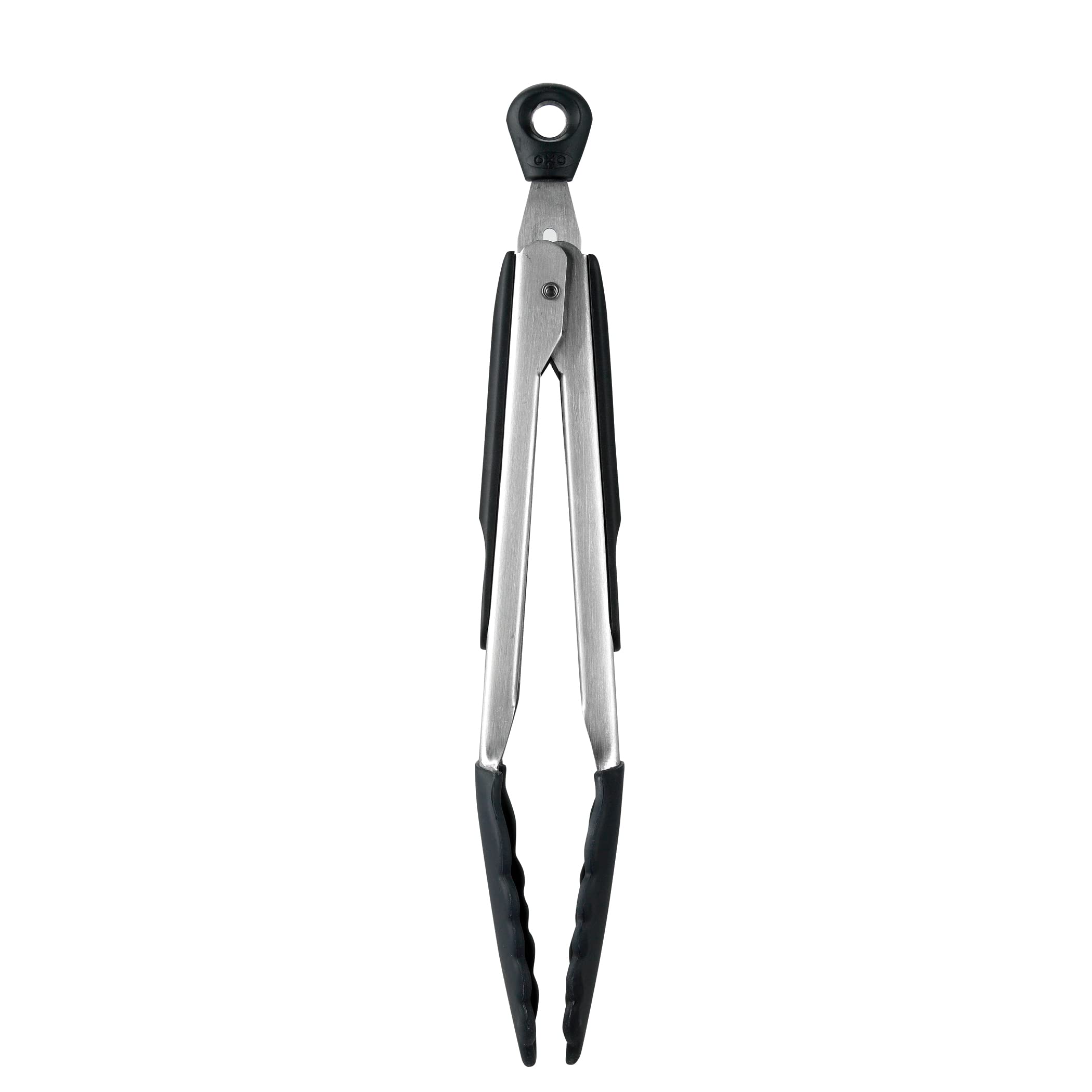 Oxo Good Grips 9-Inch Tongs With Silicone Heads, Black