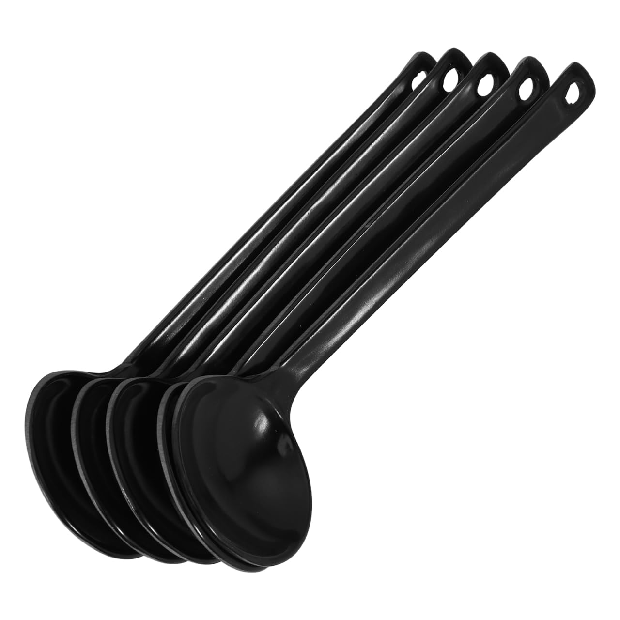 Hemoton 5 Pieces Ramen Spoons, Melamine Asian Soup Spoons, Large Chinese Japanese Ramen Ladle for Udon Noodle Pho Hot Pot, Long 