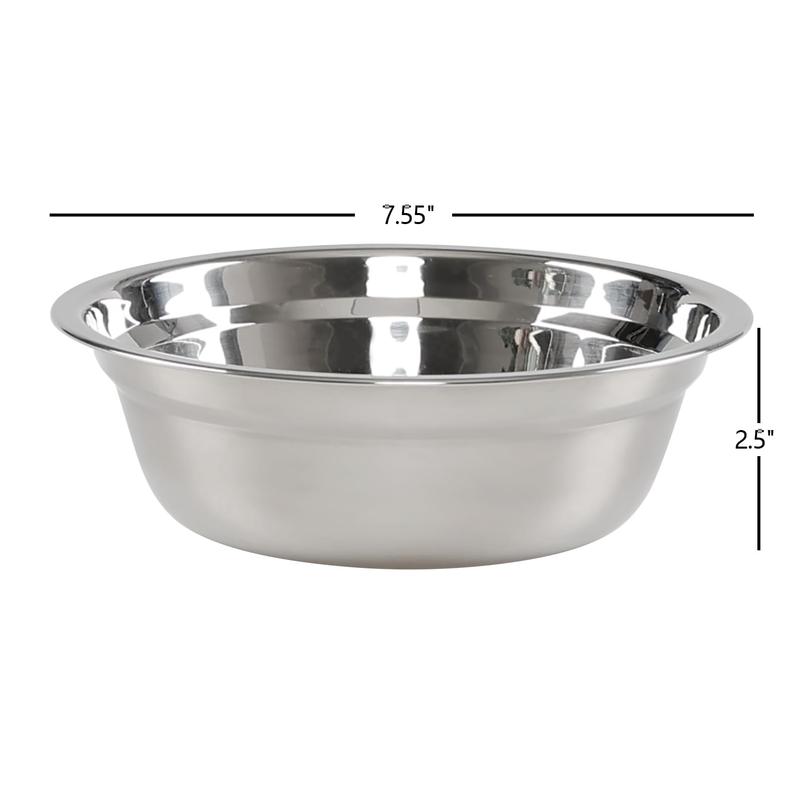 Minekkyes 4-Pack Stainless Steel Mixing Bowls, Metal Nesting Bowls