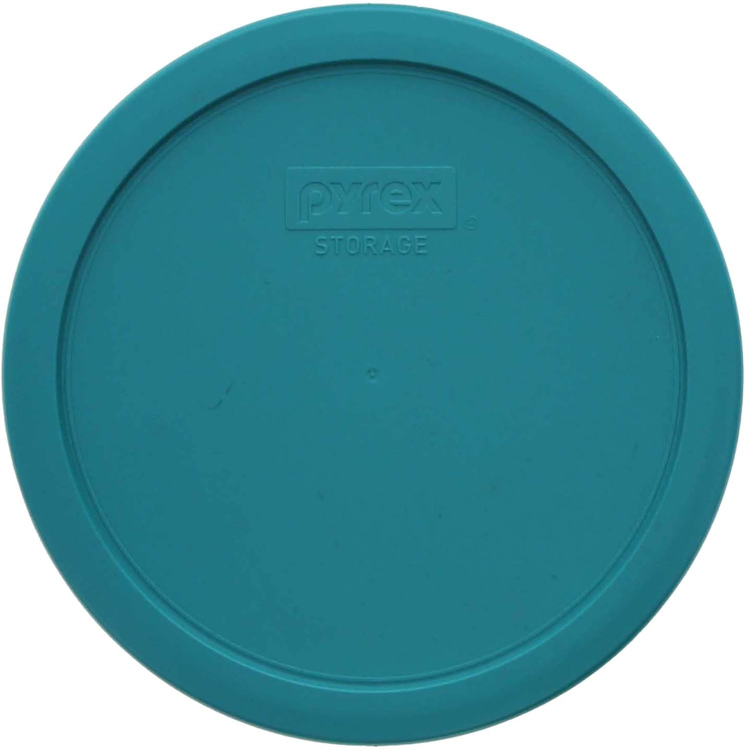 Pyrex 7402-Pc 7-Cup Turquoise Plastic Food Storage Lid, 2 Pack - Original Genuine Pyrex - Made In The Usa