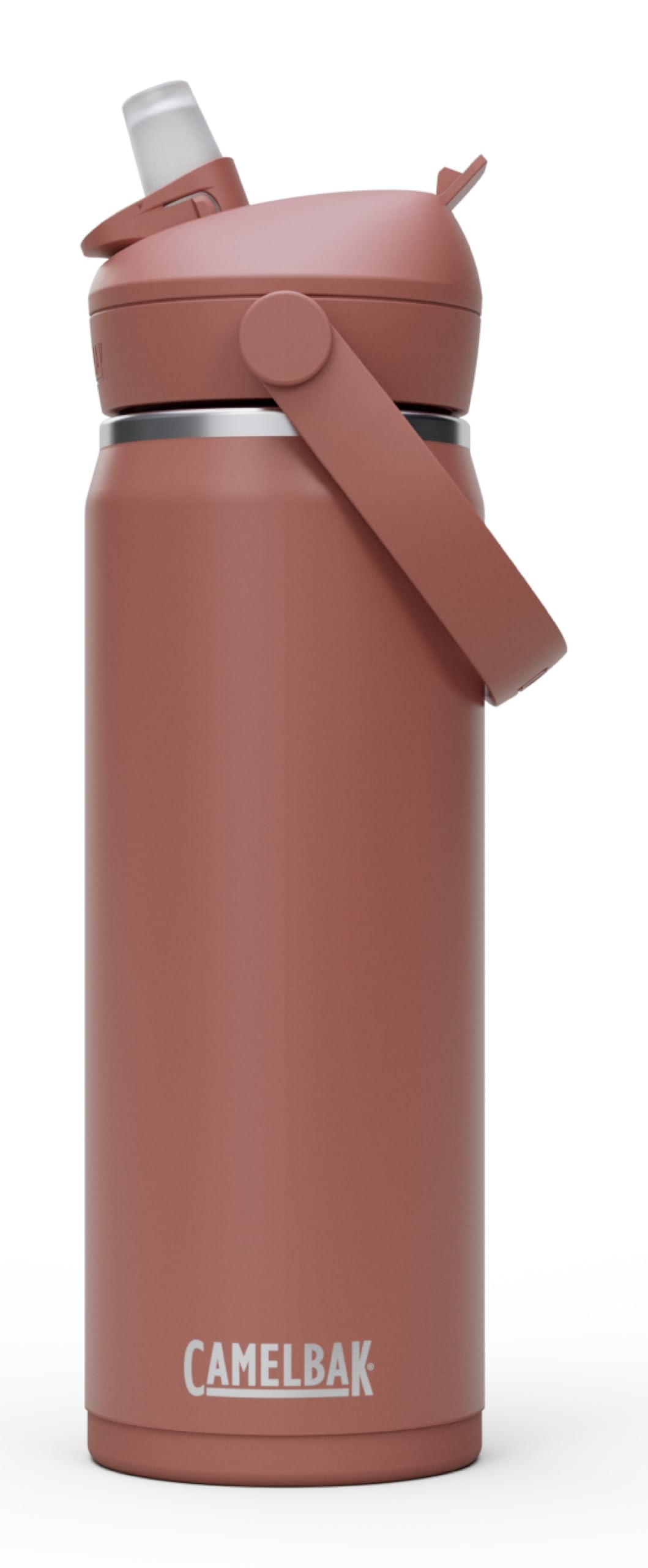 CamelBak Thrive Flip Straw Insulated Stainless Steel Water Bottle Sierra Red, 20oz