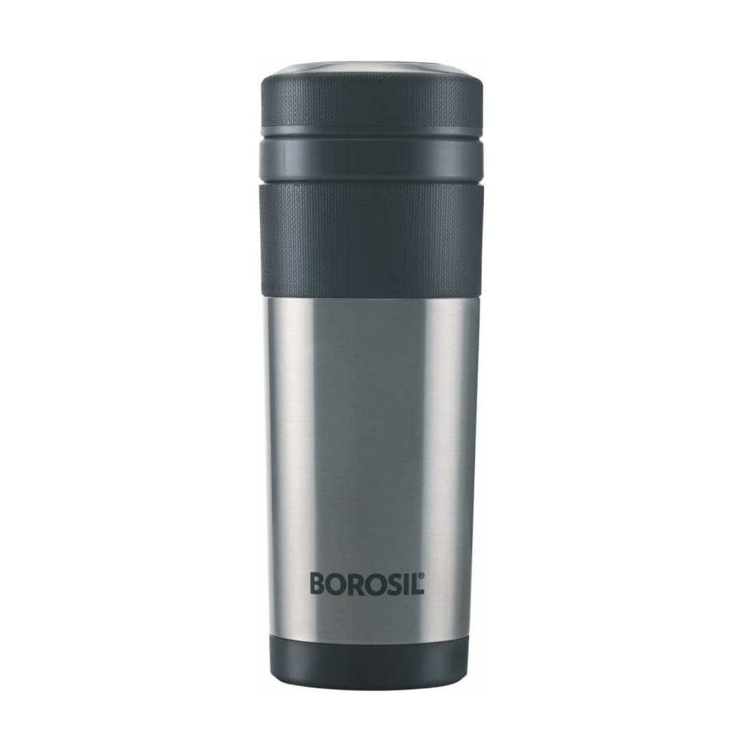 Borosil Vacuum Insulated Double Wall Travelmate Mug|Coffee Mug|Tea Mug|Thermos|Flask|PortableOffice|Outdoor|Reusable|Leak Proof,