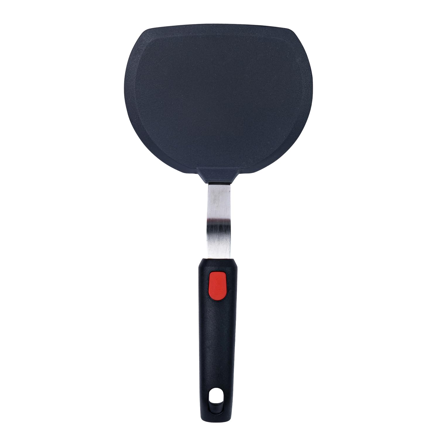 Pancake Spatula | Wide Silicone Pancake Flipper With Curved Handle | Heat Resistant Non-Stick Cooking Tool | Zero-Bpa, Food-Grad