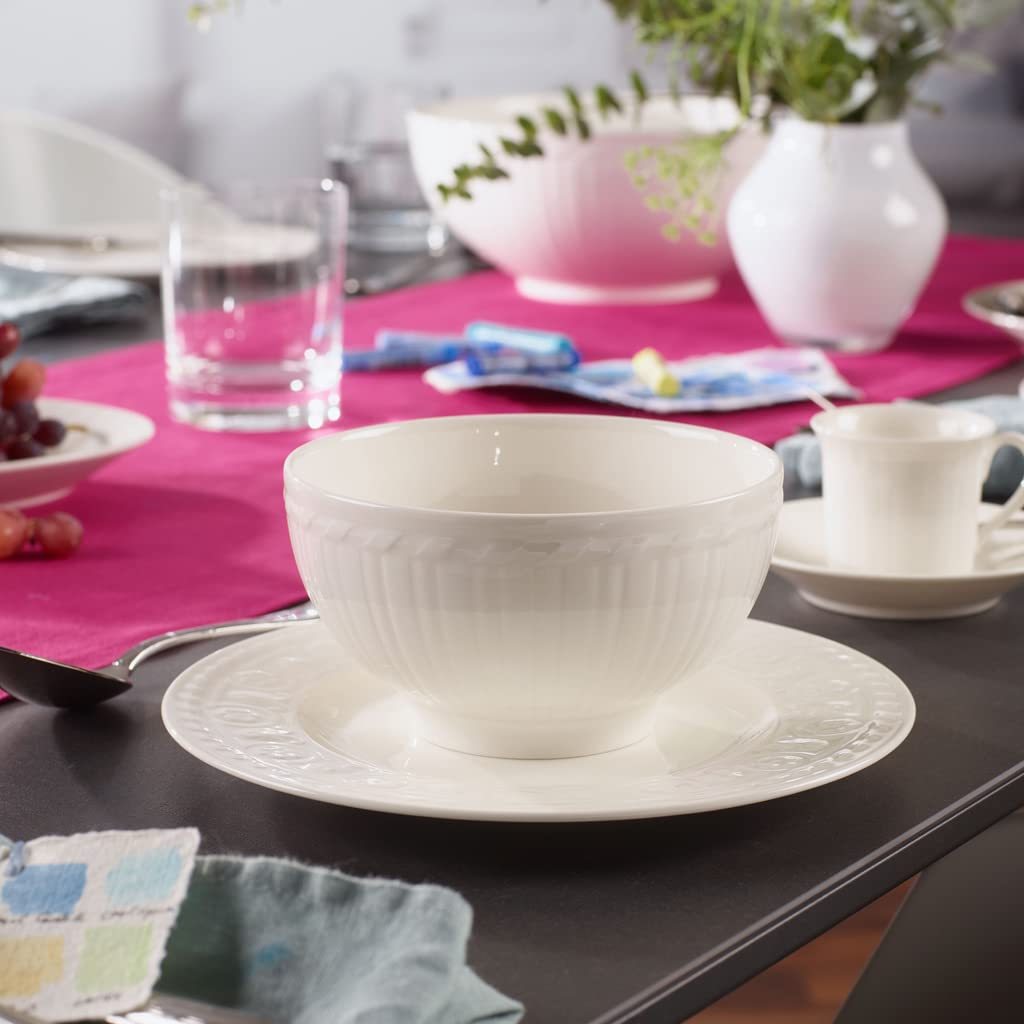 Villeroy & Boch Cellini Rice Bowl, 20 Oz, Premium Porcelain, White
