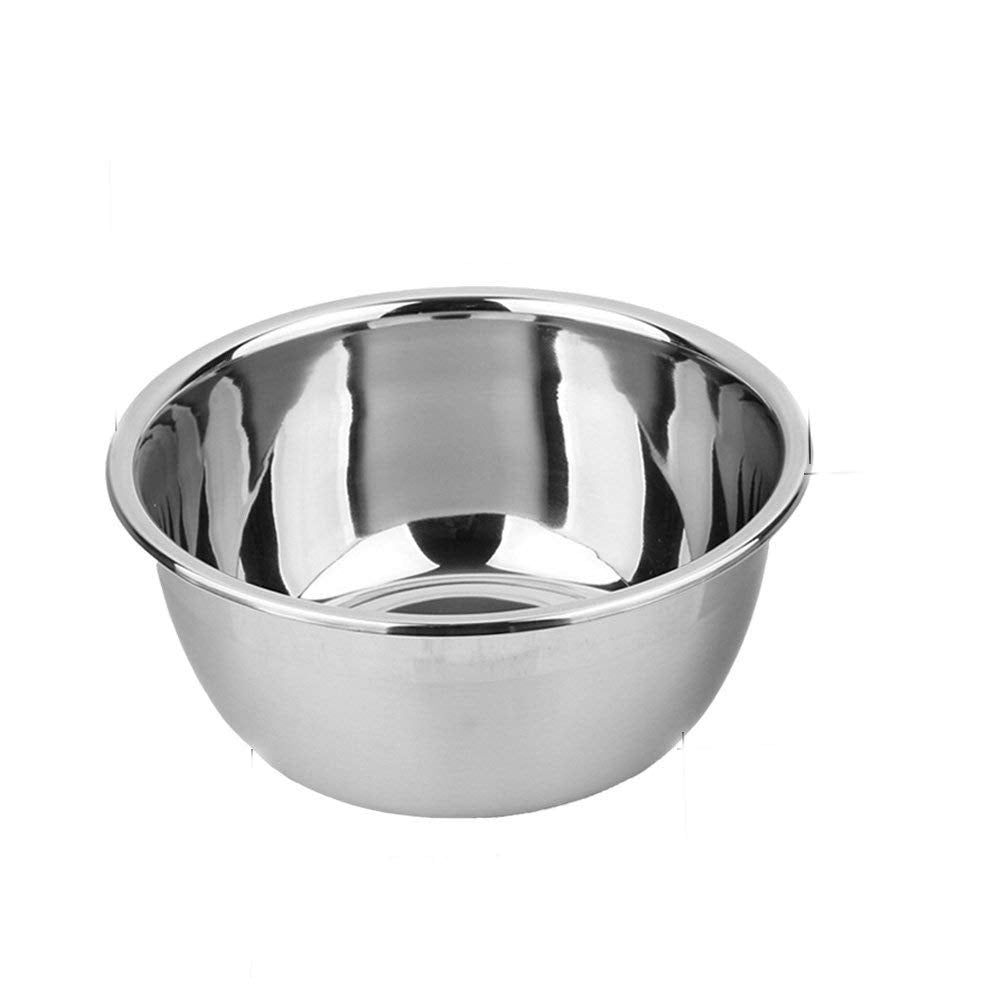 Meleg Otthon Stainless Steel Bowl,6.5Qt Salad Bowl,Metal Bowls,Stainless Steel Basin,Heavy Duty Deeper Edge Mirror Finish Dishwa