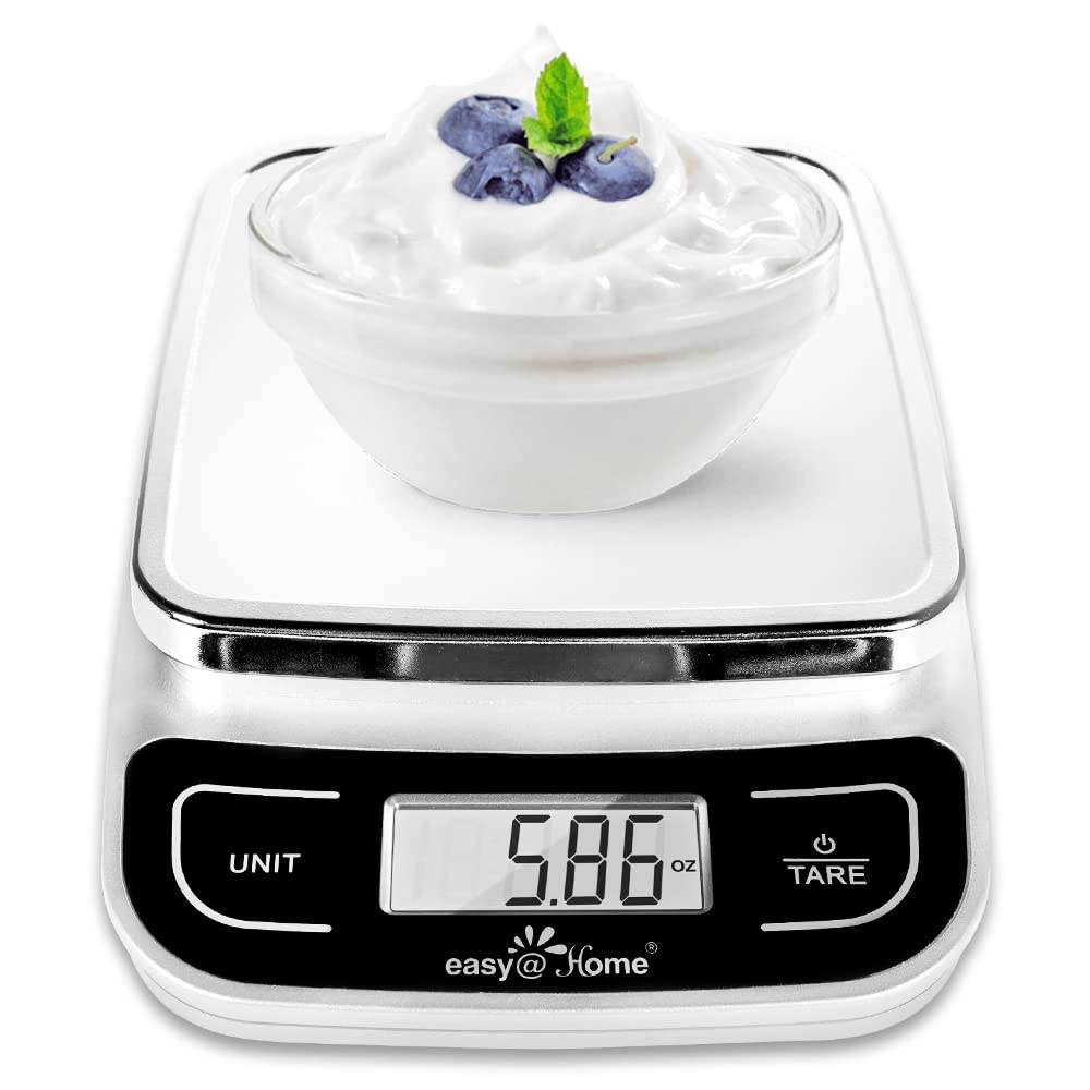 Easy@Home Digital Kitchen Scale Food Scale With High Precision To 0.04Oz And 11 Lbs Capacity, Digital Multifunction Measuring Sc