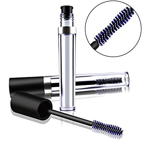 Onwon 4 Pcs 8 Ml Empty Mascara Tubes With Eyelash Wand,Rubber Inserts And Funnels,Includes 4 Tubes,4 Rubber Inserts And 4 Funnel