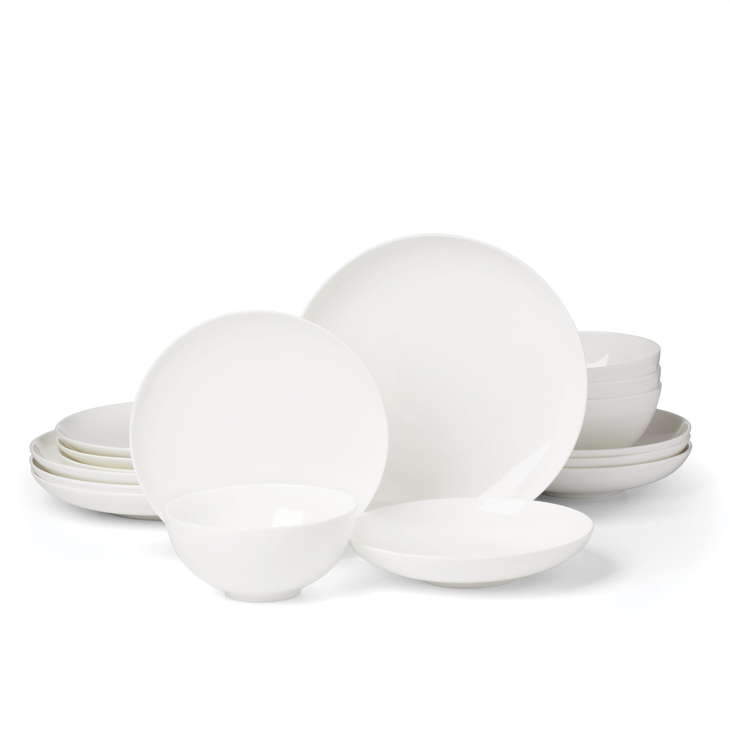 Lenox Dinnerware Set, Studio 1414 Coupe 16-Piece Set, Service For 4, Bone China Material, Dishwasher & Microwave Safe, Home And 