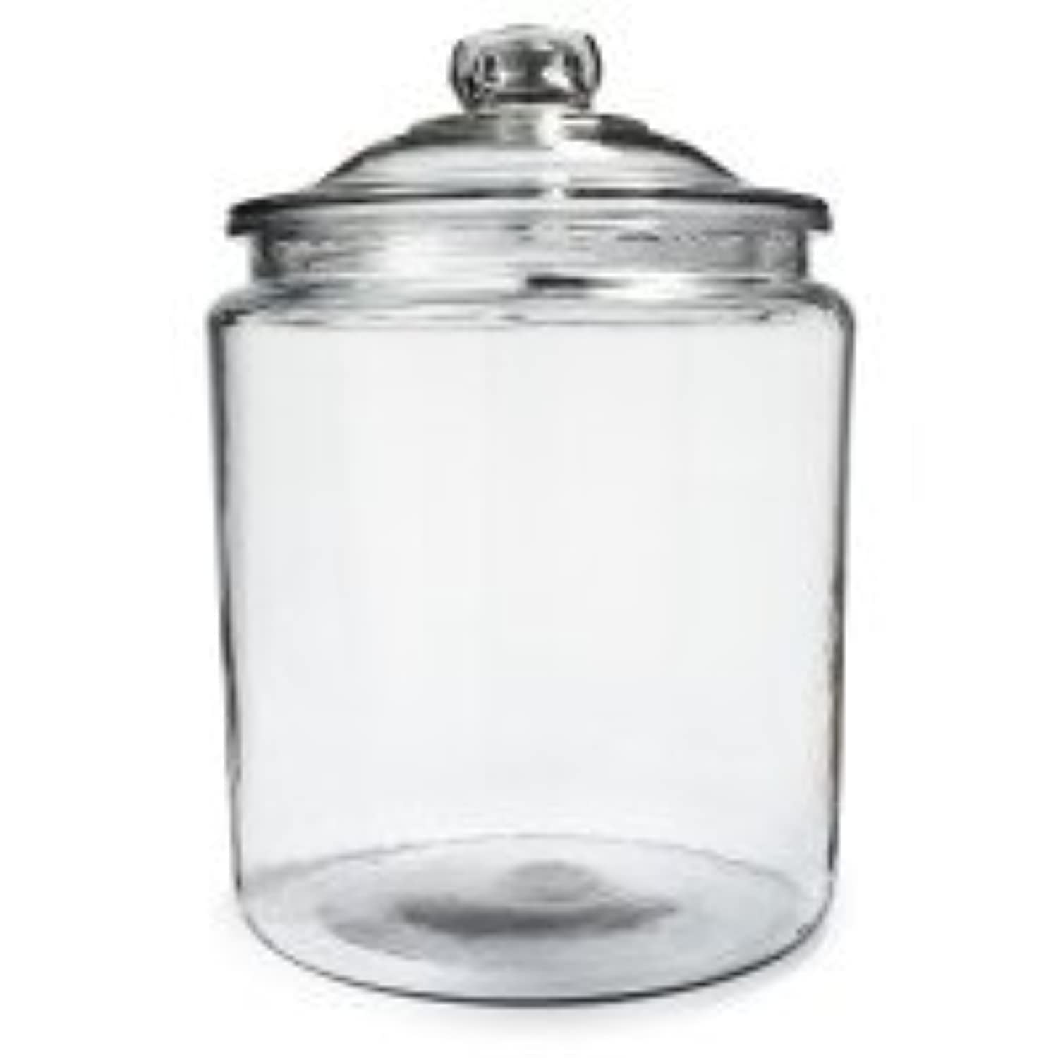 Anchor Hocking Heritage Hill 1/2 Gallon Glass Jar With Lid, Set Of 2