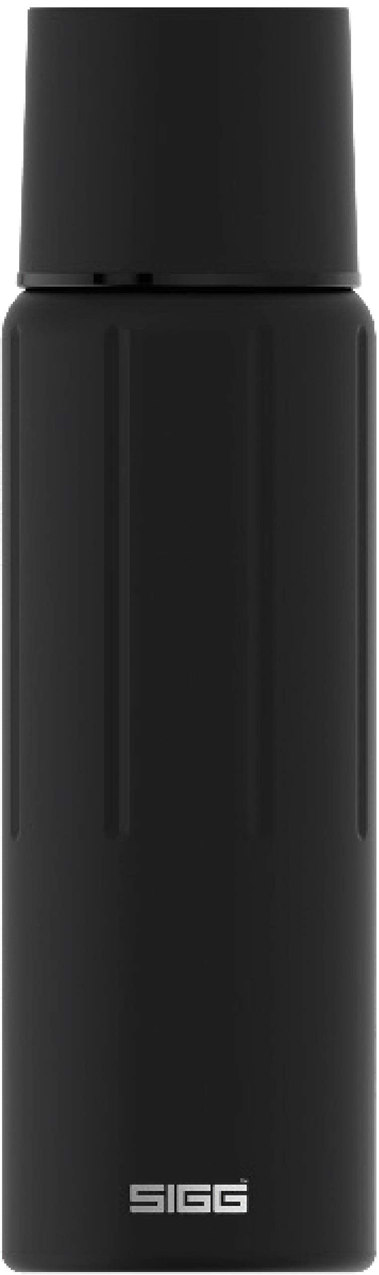 Sigg - Obsidian Insulated Water Bottle - Thermo Flask With Cup - Leakproof - Lightweight - Bpa Free - 18/8 Stainless Steel - 37