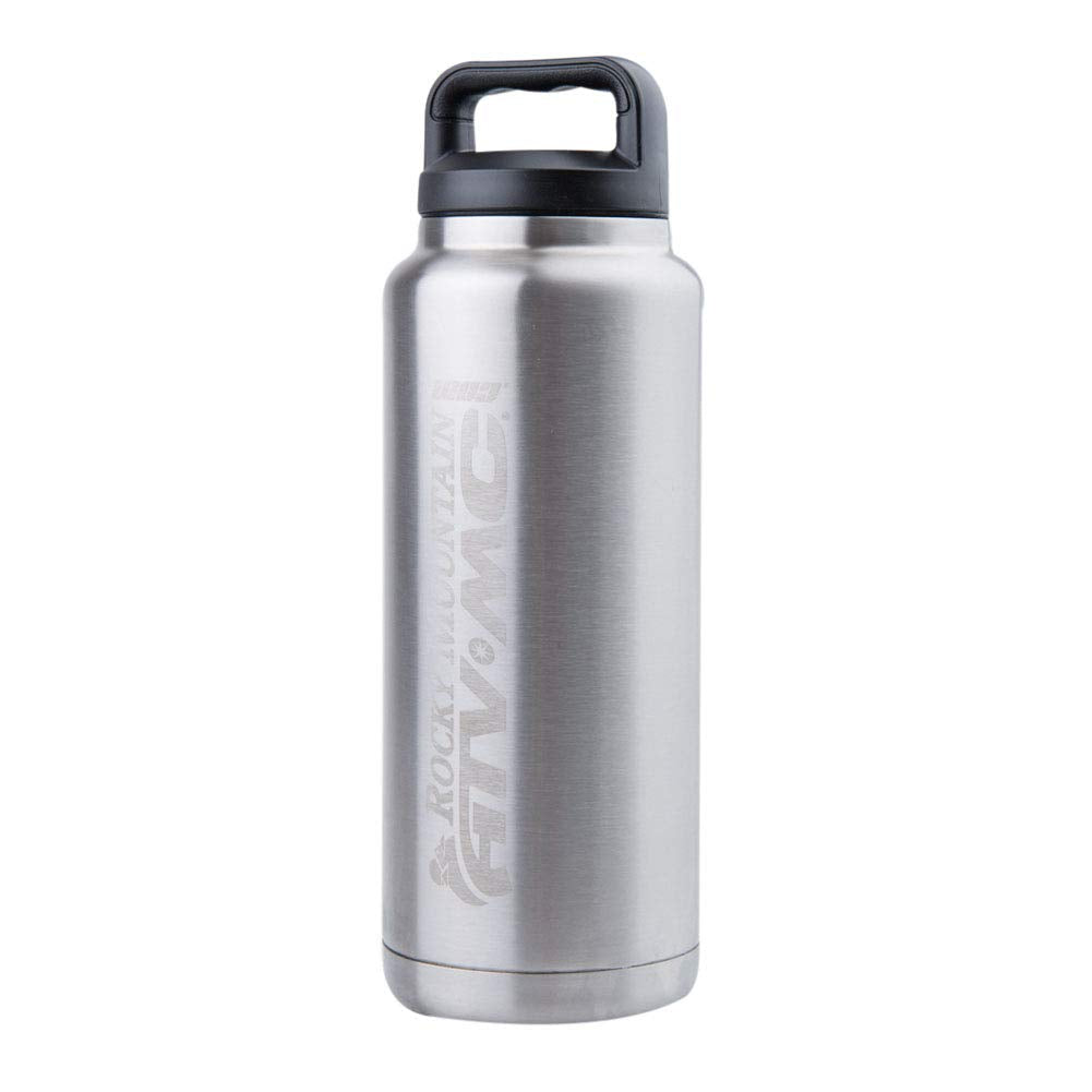 Rocky Mountain ATV/MC Insulated Bottle Silver | Vacuum Insulated Double Wall Stainless Steel | LeakProof Water Bottle (36 oz.)