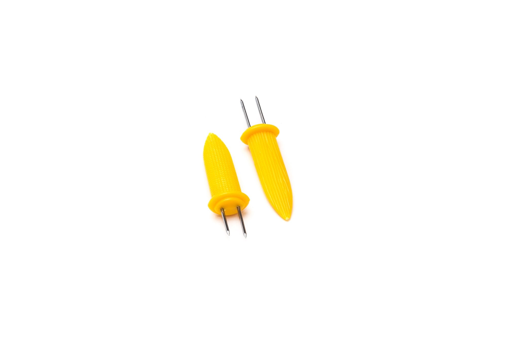Fox Run Stainless Steel And Plastic, Corn Holder Set Of 6, Yellow