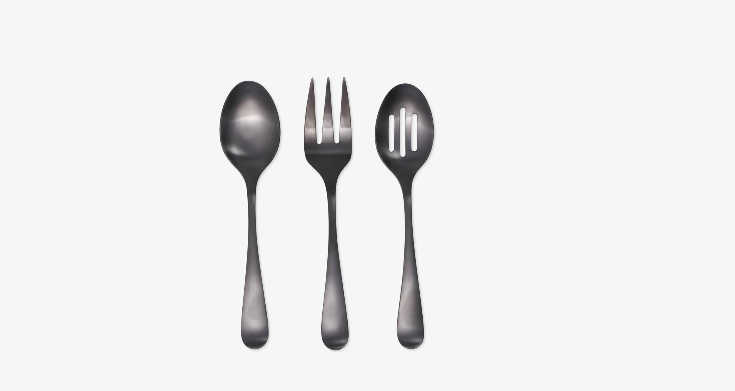 Cambridge Silversmiths Rhiannon Black Satin 3-Piece Hostess Set