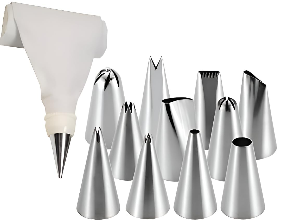 Noriq 35 Cm Professional Reusable Silicone Icing/Piping Bag For Cake/Pastry/Cupcake Decorating (Nozzle Not Include)