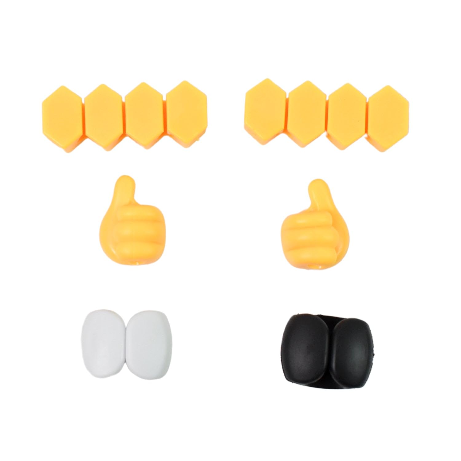 Asgagzi Self Adhesive Hooks For Cable Clips, Desktop Cable Organizer (6 Pcs Set/Mix Design)