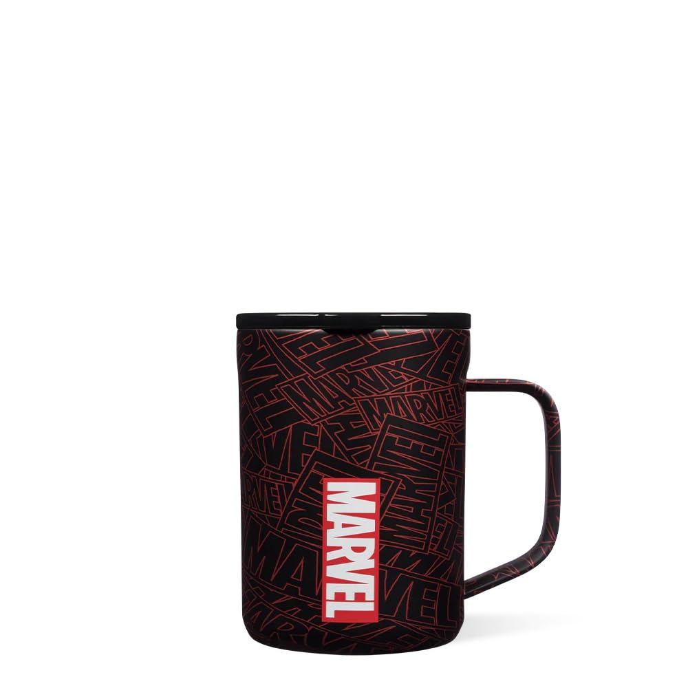 Corkcicle Marvel Coffee Mug - Stainless Steel Insulated Cup With Lid For Tea & Coffee - Durable Travel Mug - Eco-Friendly - BPA 