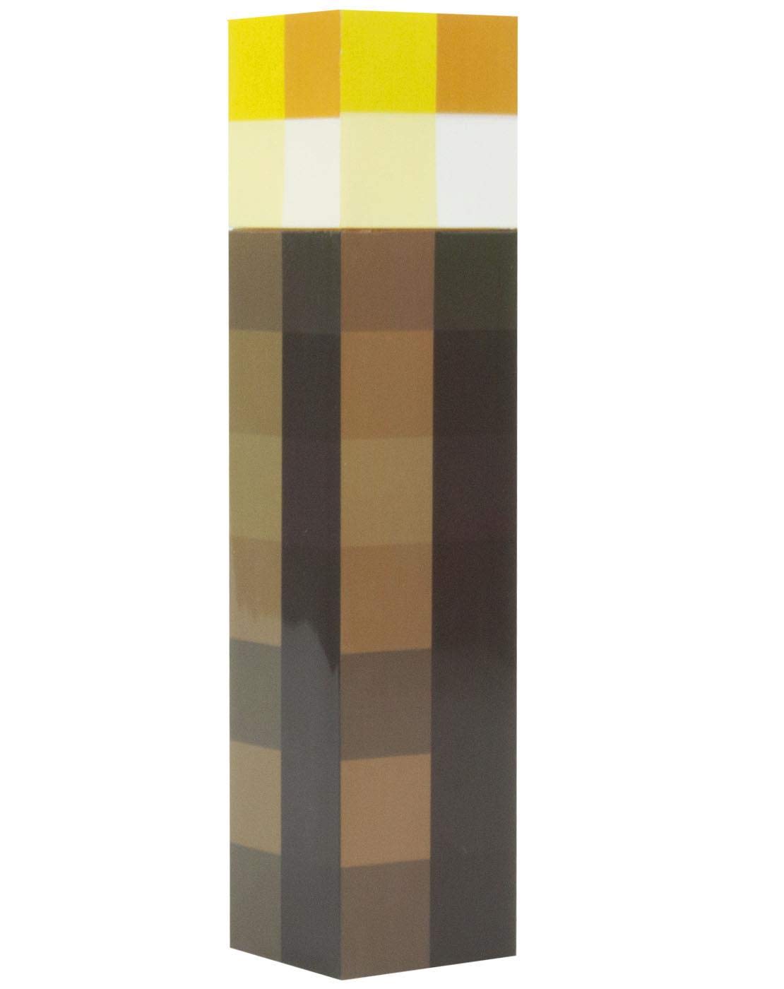 Vanilla Underground Minecraft Torch 22oz Kids Plastic Screw Lid Water Bottle