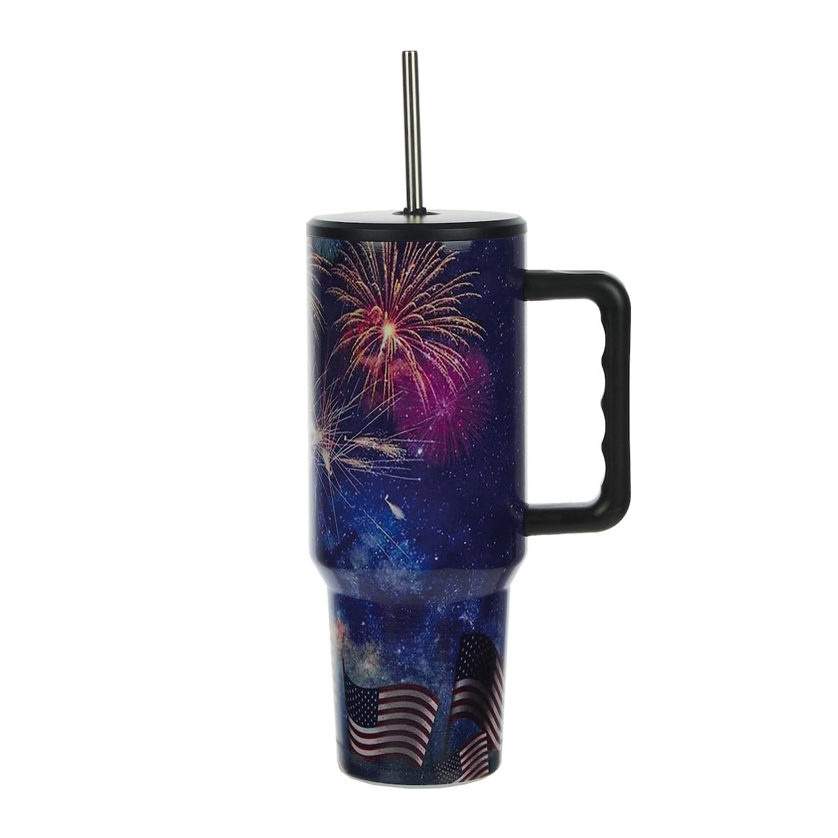 Bioworld Kuromi 40 Oz. Stainless Steel Tumbler With Leak-Proof Lid