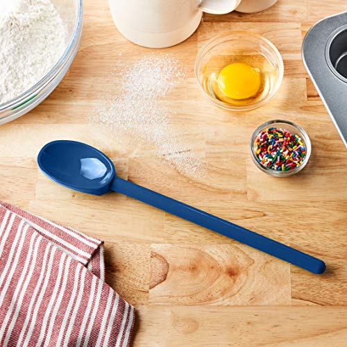 Mercer Culinary Hell'S Tools Hi-Heat Mixing Spoon, 12 Inch, Blue