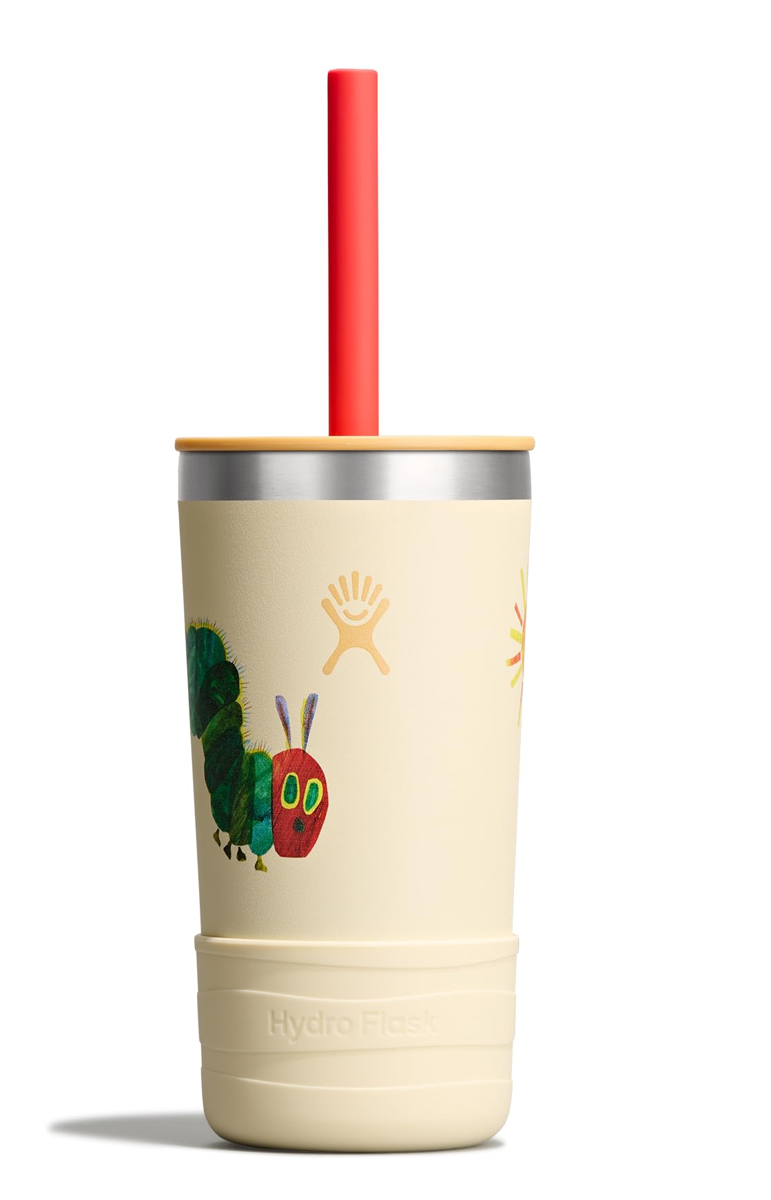 Hydro Flask Kids 12 Oz Tumbler with Lid and Straw for School - Insulated Stainless Steel World of Eric Carle Caterpillar