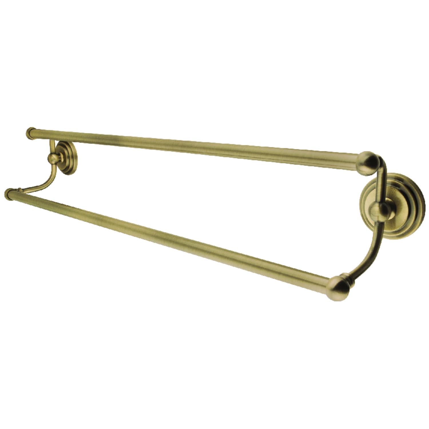 Kingston Brass BA2713AB Milano 24'' Dual Towel Bar  Antique Brass