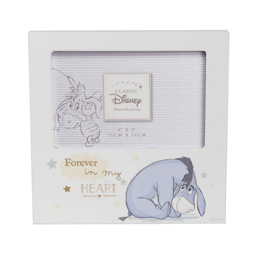 Happy Homewares Magical Beginnings Forever in my Heart 4 x 6 Picture Frame - Eeyore - Officially Licensed