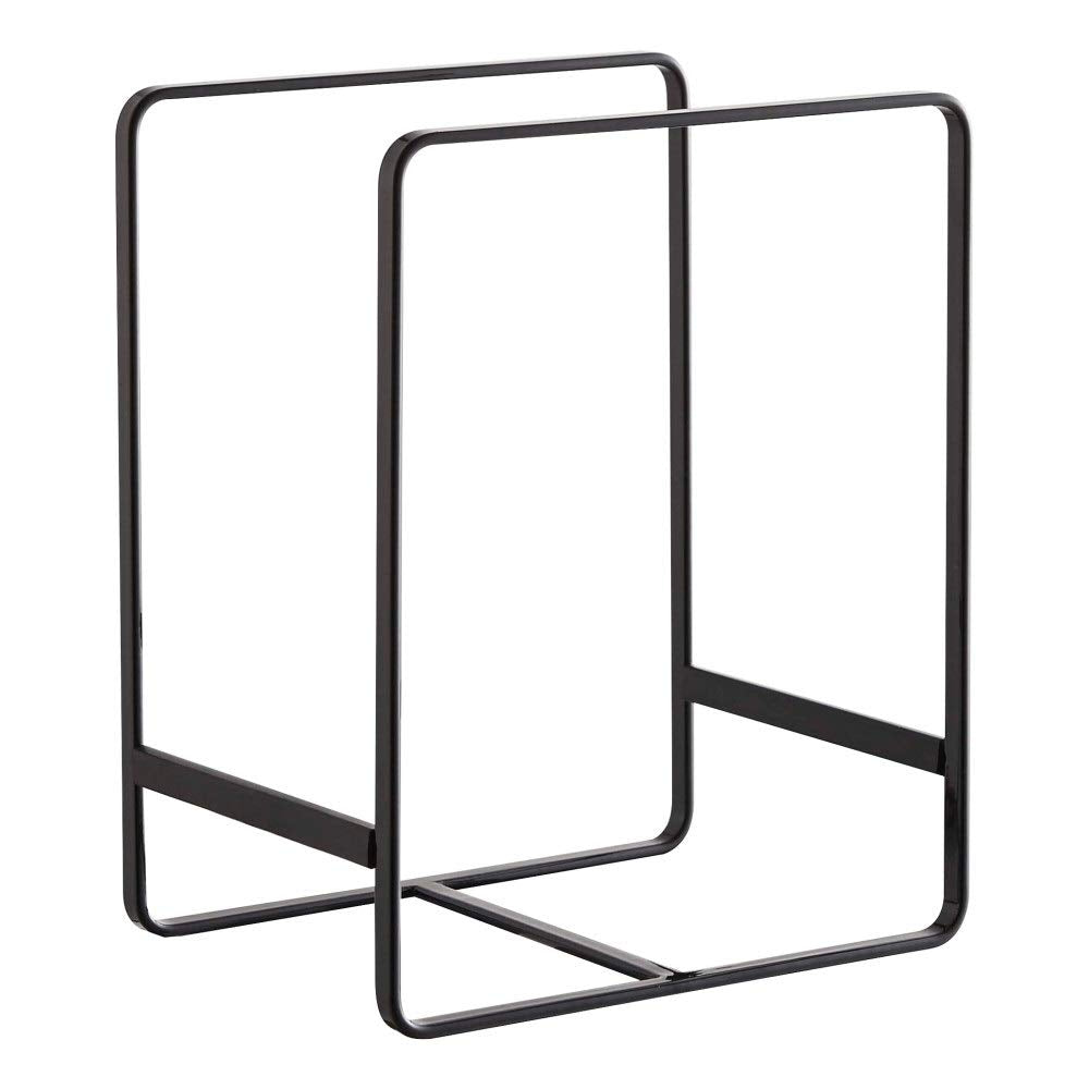 Yamazaki Home Rack Stand/Dish Storage/Plate Holder | Steel, Large, Black