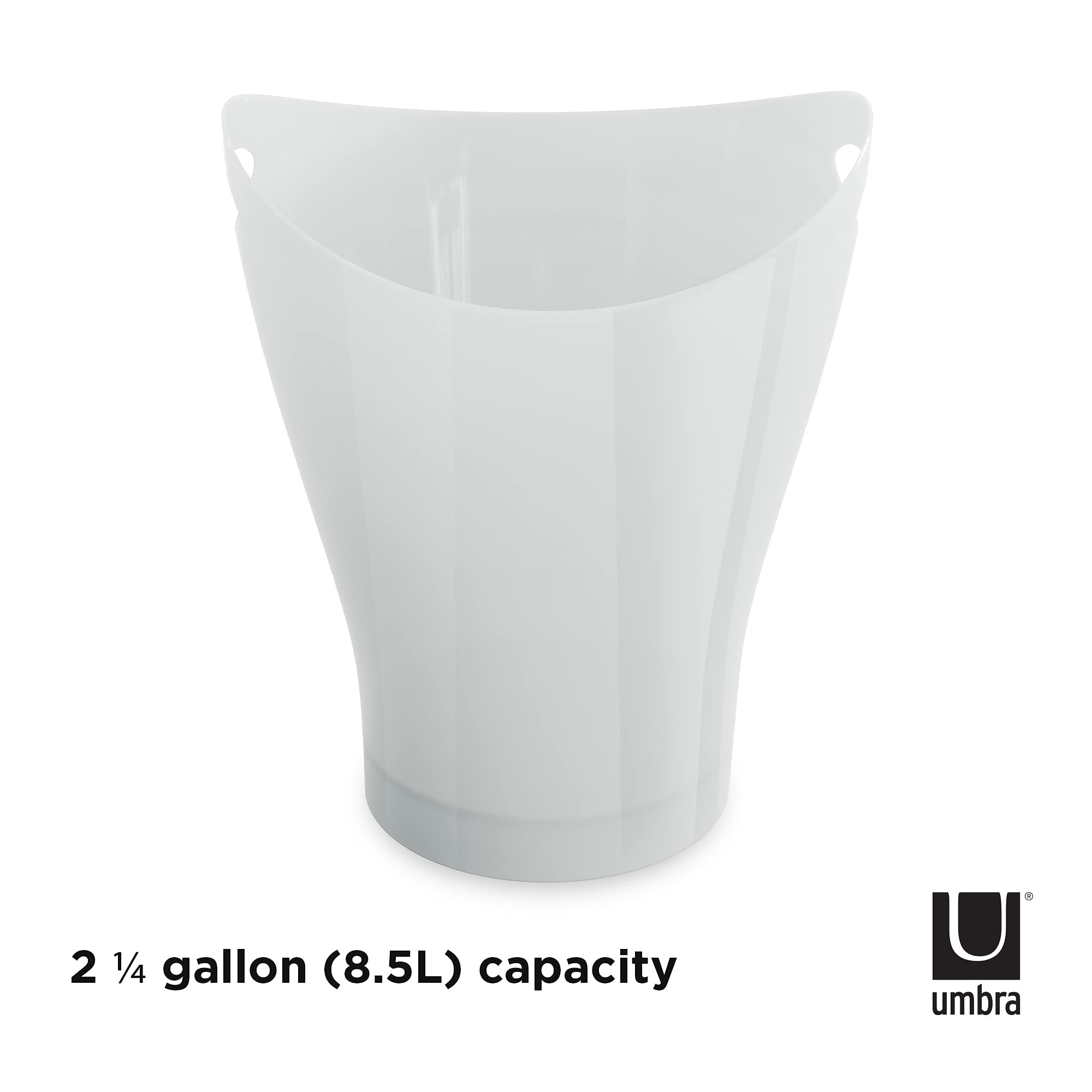WASTEBASKET GARBINO WHT (Pack of 1)